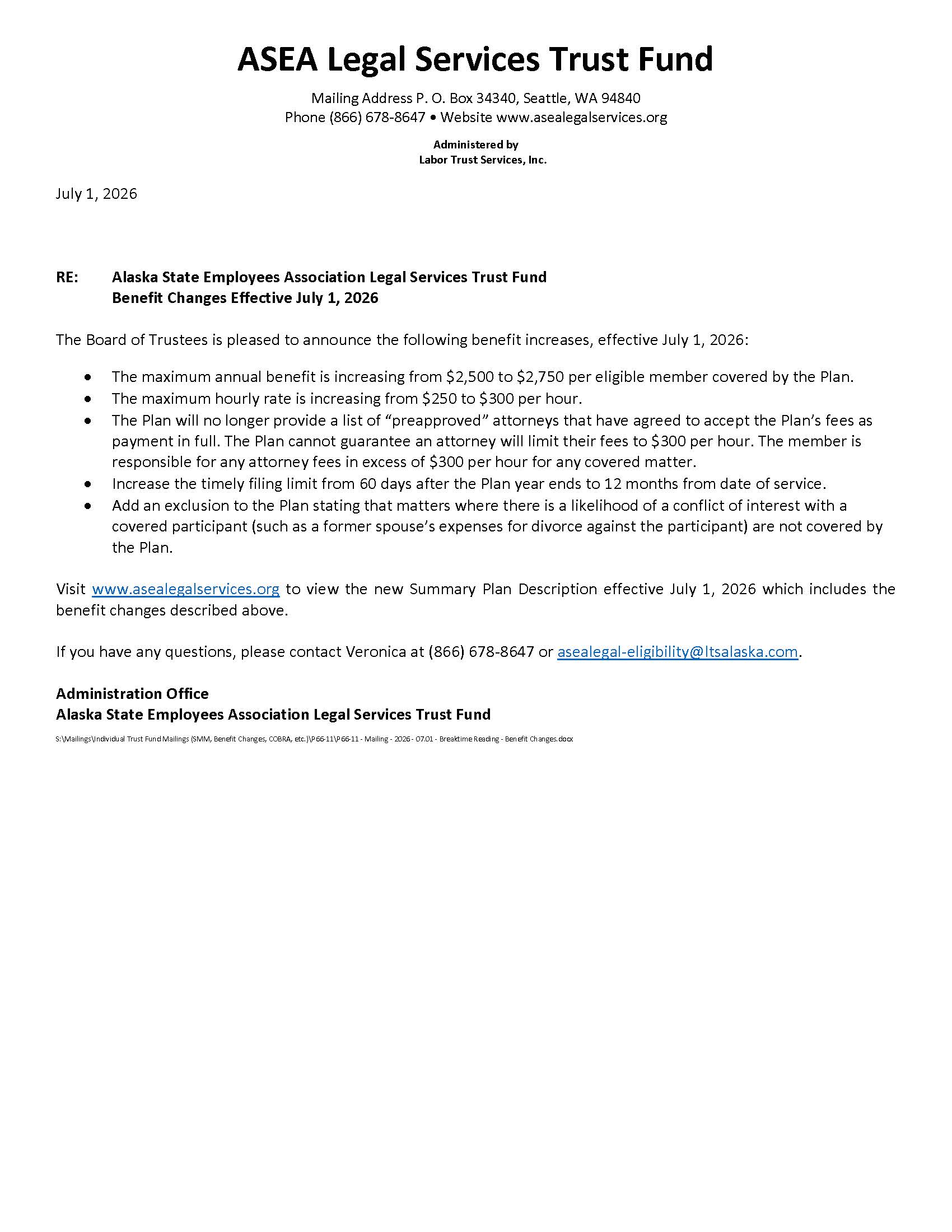 P66-11 - Mailing - 2026 - 07.01 - Breaktime Reading - Benefit Changes (1) Spring 2024 newsletter image